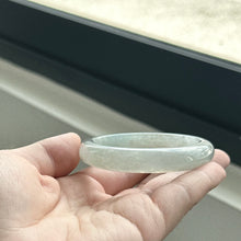 Load image into Gallery viewer, Whispers of Frost Jadeite Bangle 53.7mm 霜语
