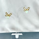 Highly Translucent Green Jadeite Stud Earring