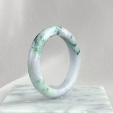 Load image into Gallery viewer, 204553 52.0mm Colour of Spring Purple with Green Jadeite Bangle
