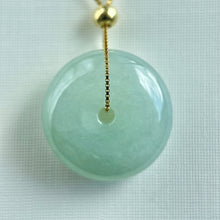 Load image into Gallery viewer, 208588 Translucent Light Green Jadeite Donut Pendant
