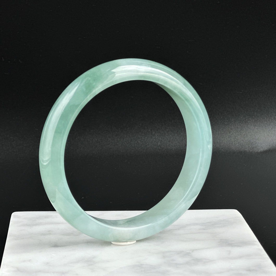 80157 57.0mm Highly Translucent Blue Jadeite Bangle