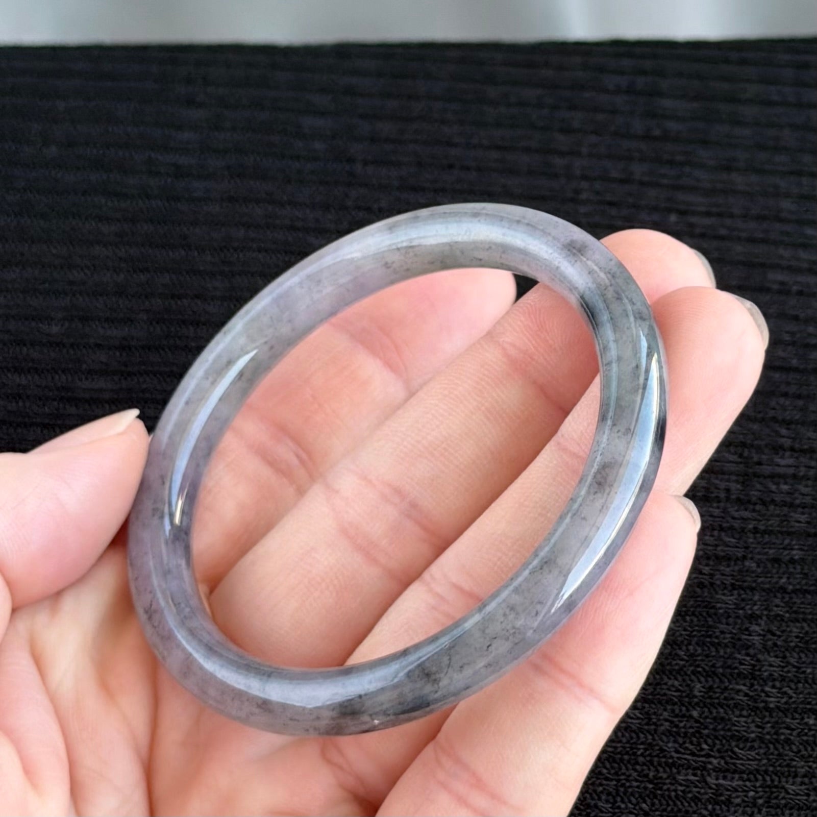 Twilight over the Silk Road Jadeite Bangle 54.8mm 西域晚霞