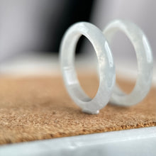 Load image into Gallery viewer, Slim Icy White Jadeite Ring
