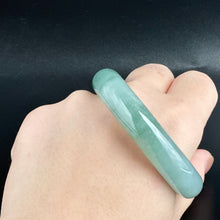 Load image into Gallery viewer, 80157 57.0mm Highly Translucent Blue Jadeite Bangle
