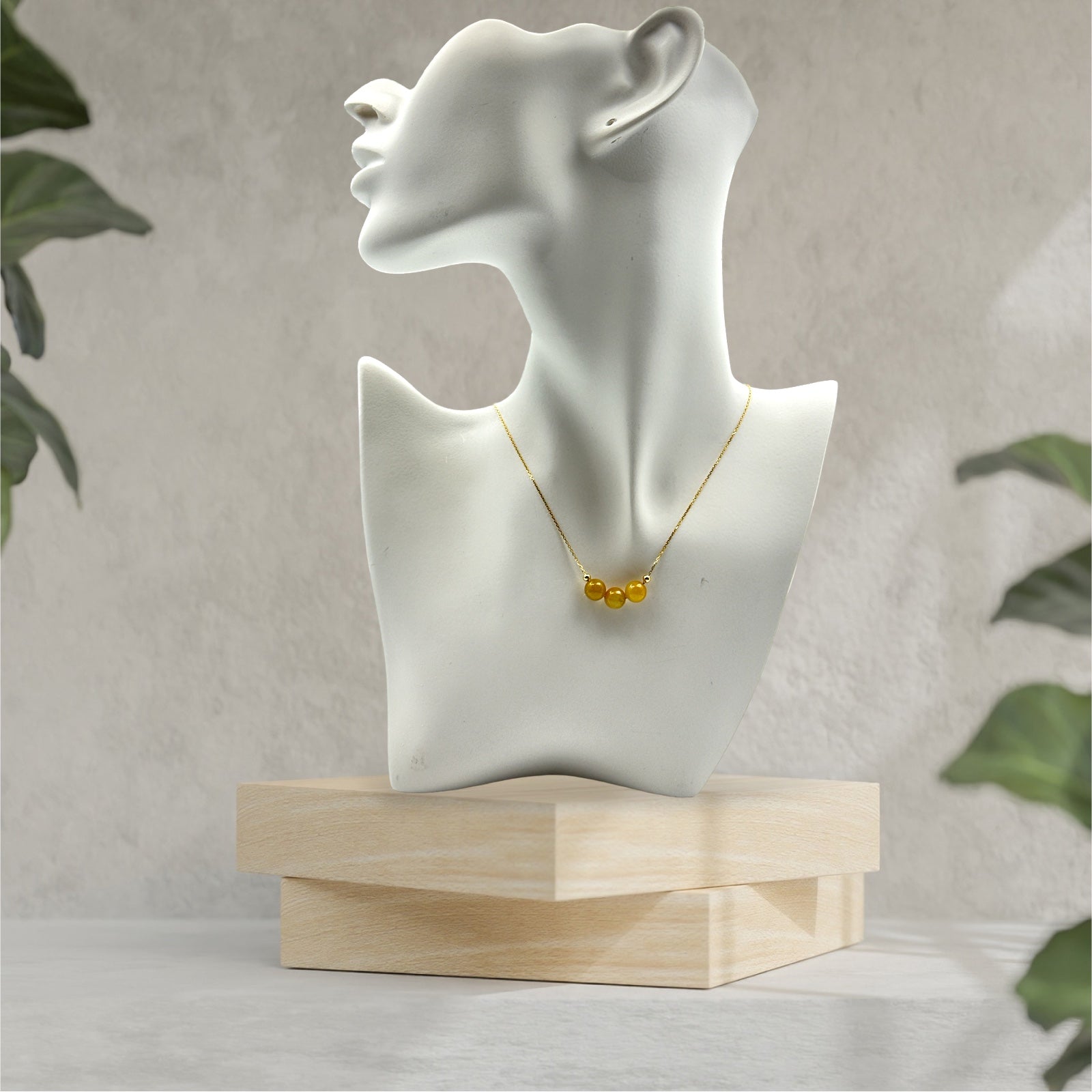 22389 Ja’dew Aura Citrine Jade Necklace