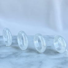 Load image into Gallery viewer, 80588 Icy White Jadeite Ring
