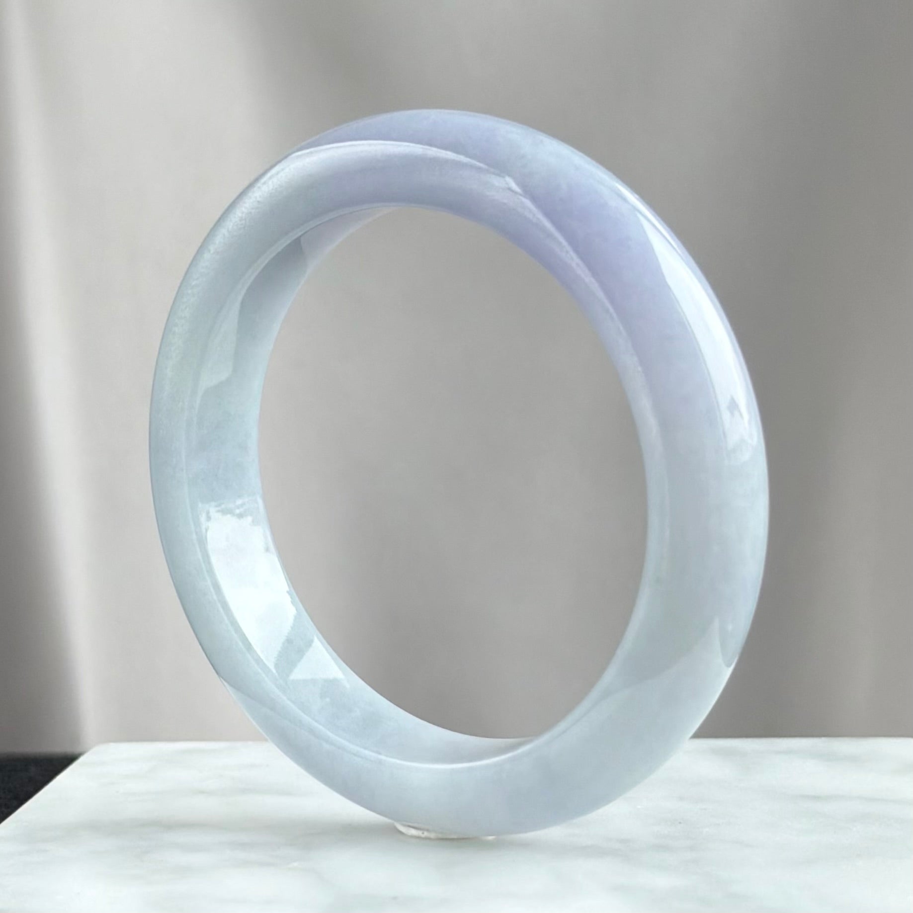 Dawn Over Violet Skies Jadeite Bangle 54.2mm 晓空紫韵