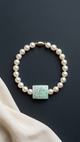 Tides of the Imperial Garden Akoya x Jade Bracelet 碧海朝颜