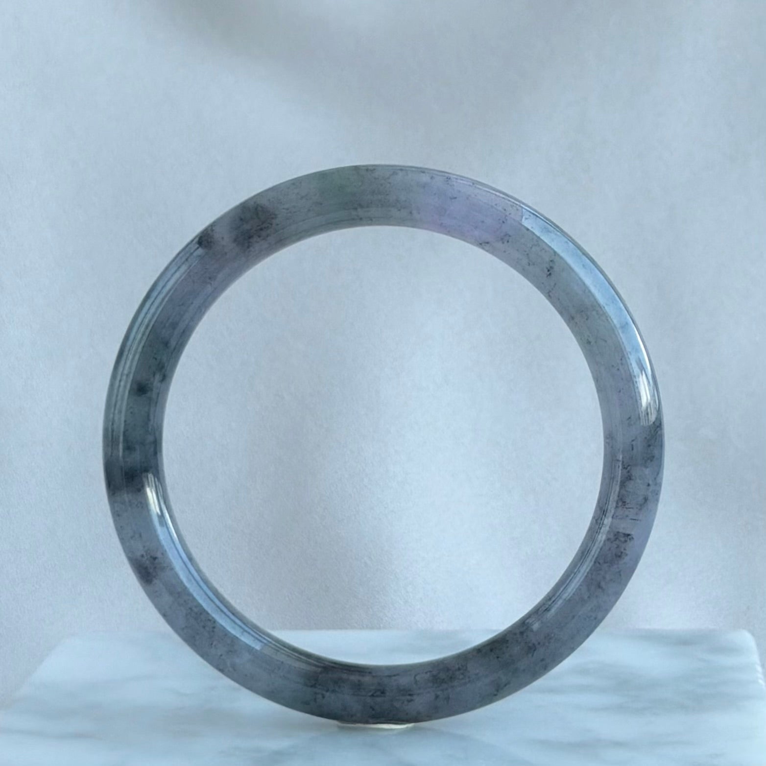 Twilight over the Silk Road Jadeite Bangle 54.8mm 西域晚霞