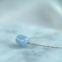 Load image into Gallery viewer, 90538 Lavender Jadeite Barrel Pendant

