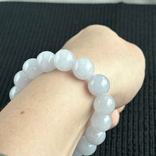 Load image into Gallery viewer, Lavender Frost 12.7mm Jadeite Bracelet 薰光霜影
