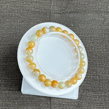 Load image into Gallery viewer, 13288 Honey Toffee Type A Jadeite Beaded Bracelet
