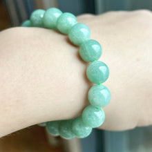 Load image into Gallery viewer, 72388 Watery Apple Green Type A Jadeite Beaded Bracelet
