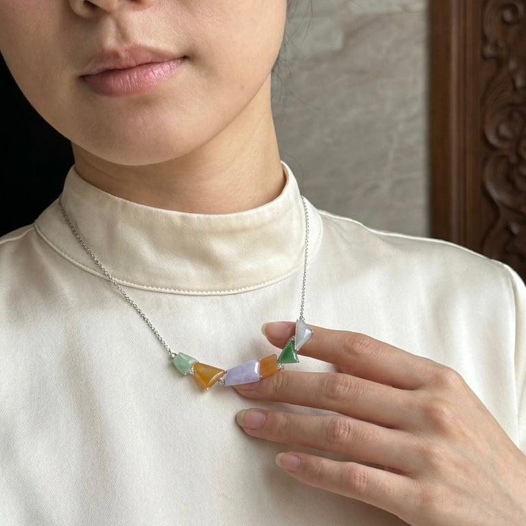 Prism of the Secret Garden Jadeite Pendant 庭园幻影
