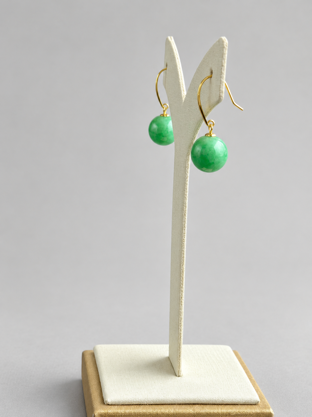Voices of Spring Jadeite Drop Earrings 春之声 (Preview)