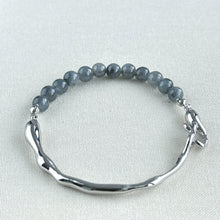 Load image into Gallery viewer, Moonshadow Arc Jadeite Cuff Bracelet
