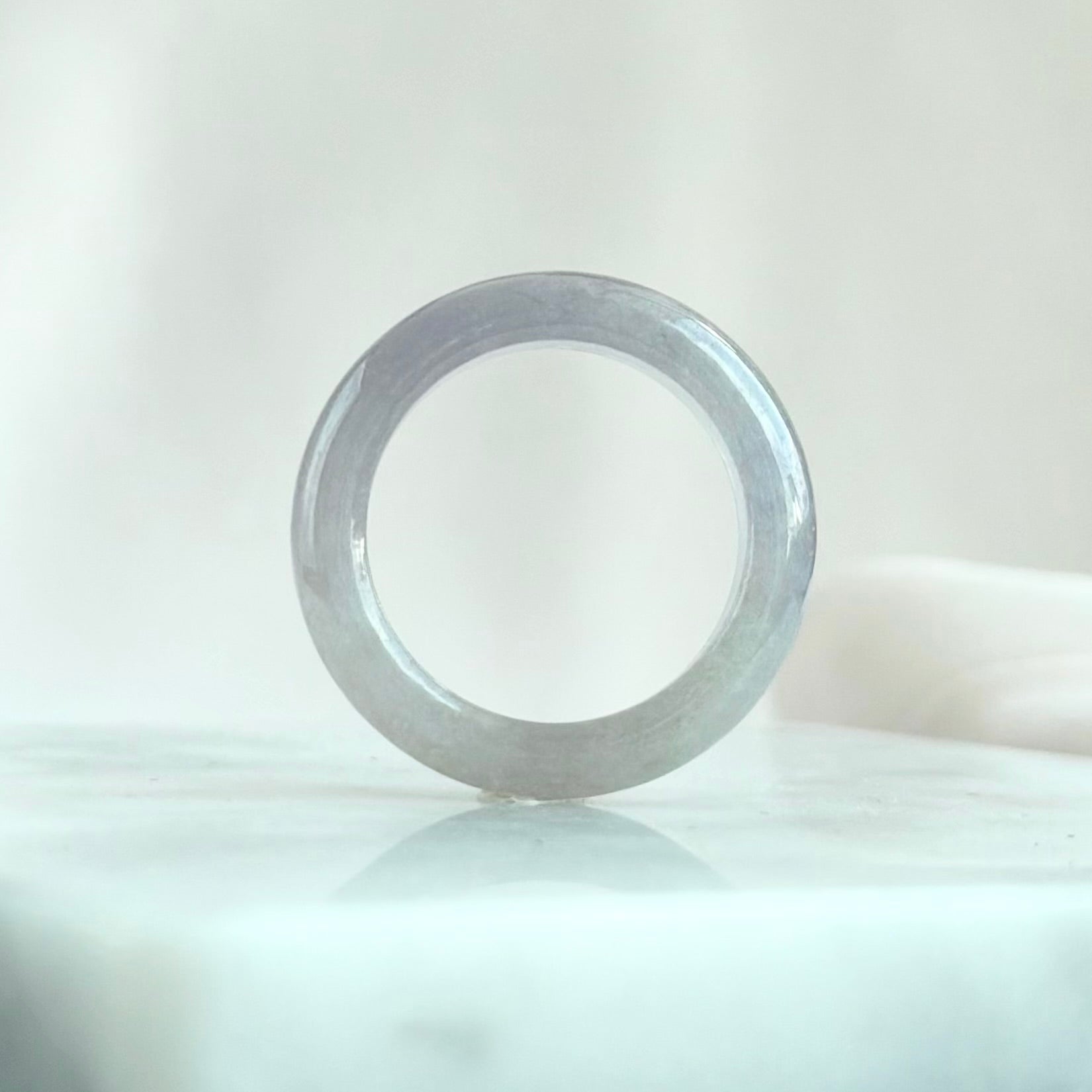 19.0mm Wisteria Dream Jadeite Ring 紫藤梦影