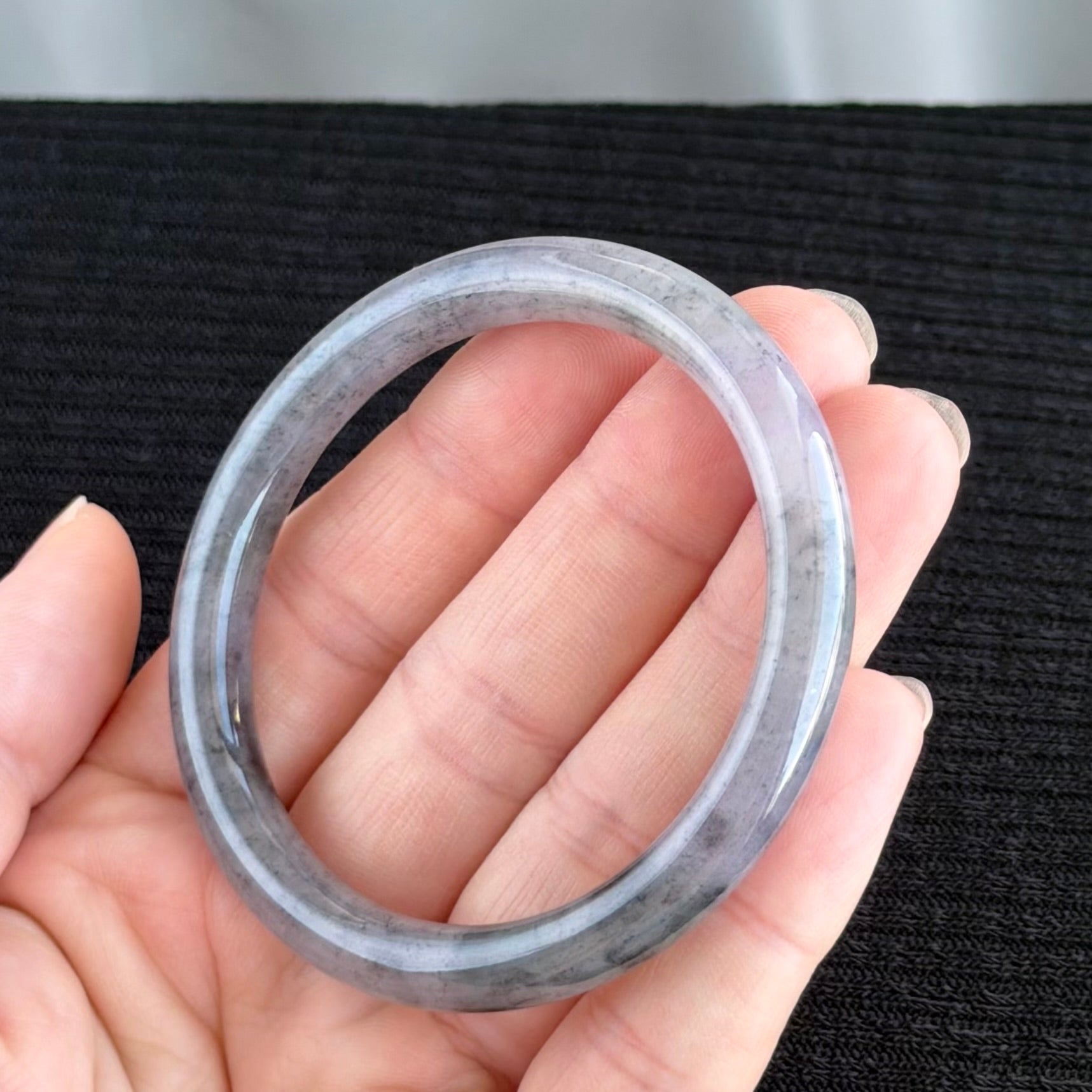 Twilight over the Silk Road Jadeite Bangle 54.8mm 西域晚霞