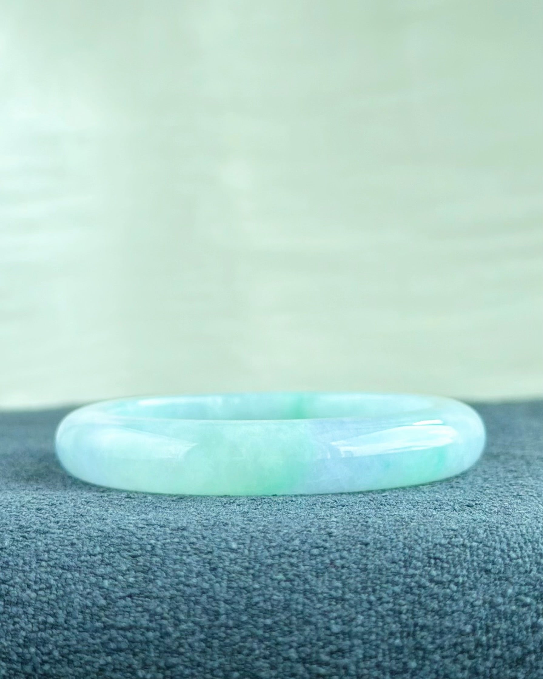 Twilight at Giverny 55.5mm Jadeite Bangle 莫奈暮色 (Preview)