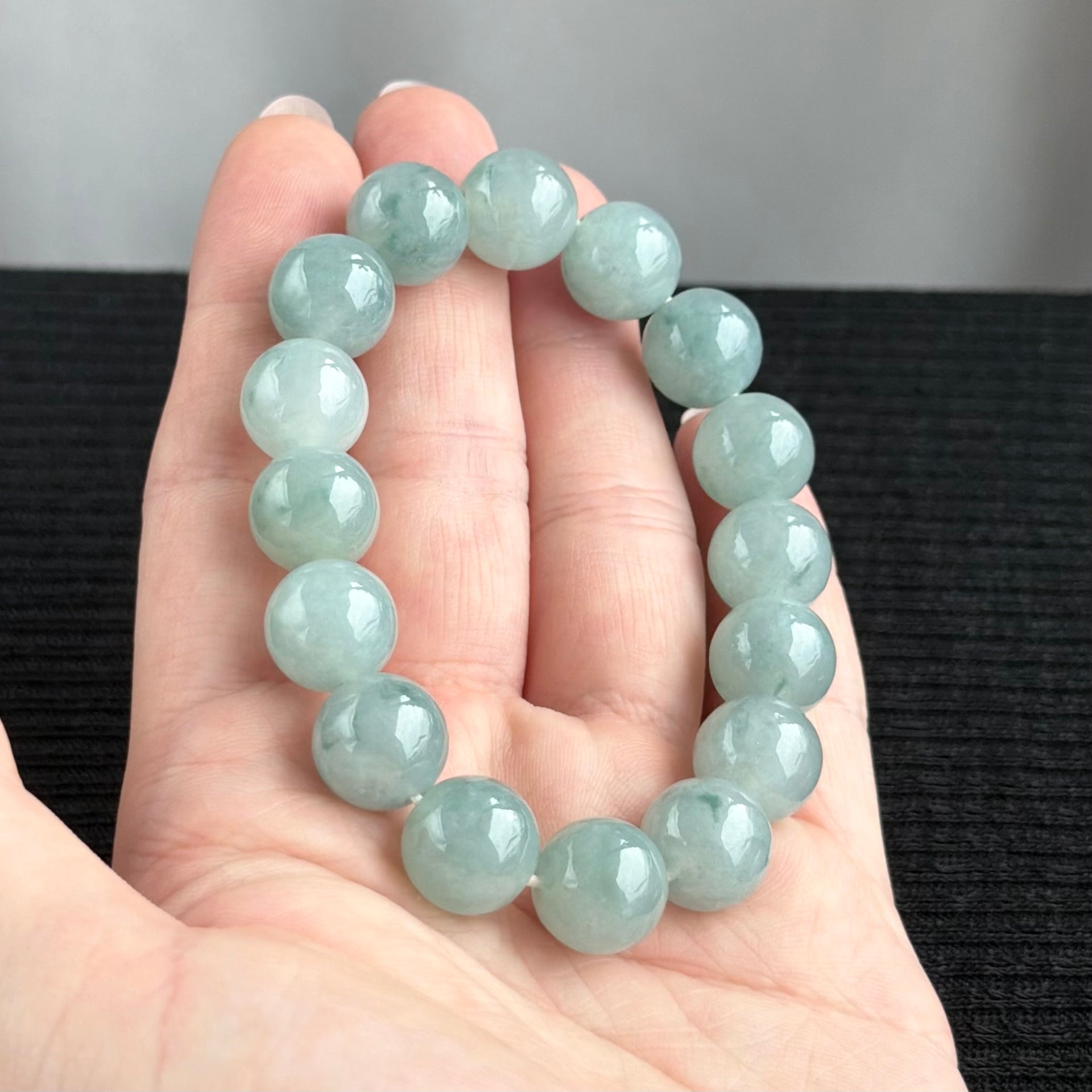 Northern Skies 12.6mm Jade Bracelet 北境天光