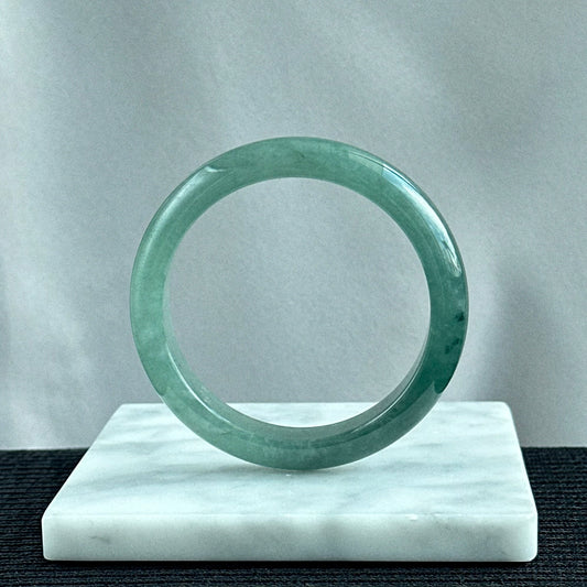Emerald River Jadeite Bangle 56.7mm 翡翠潺潺