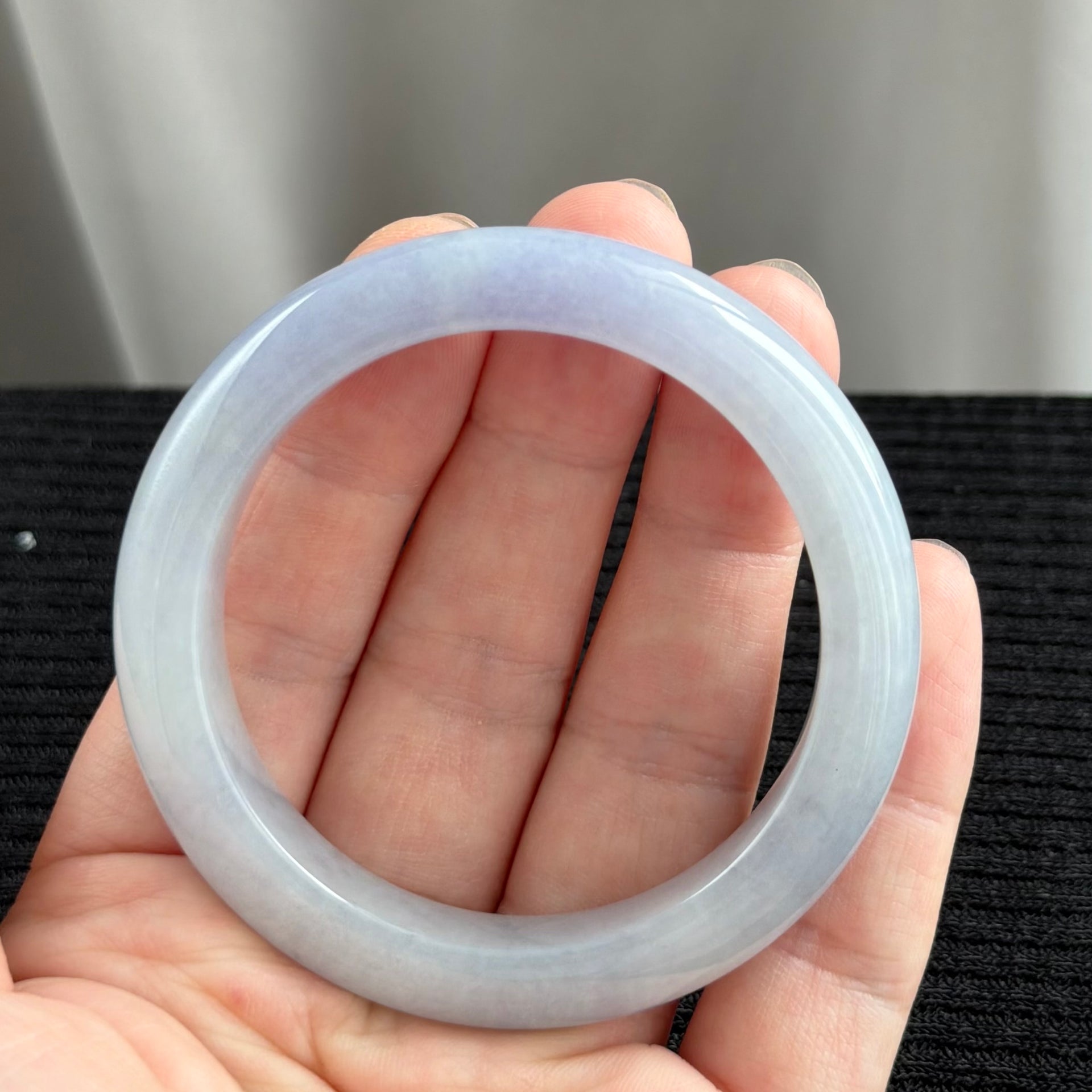 Dawn Over Violet Skies Jadeite Bangle 54.2mm 晓空紫韵