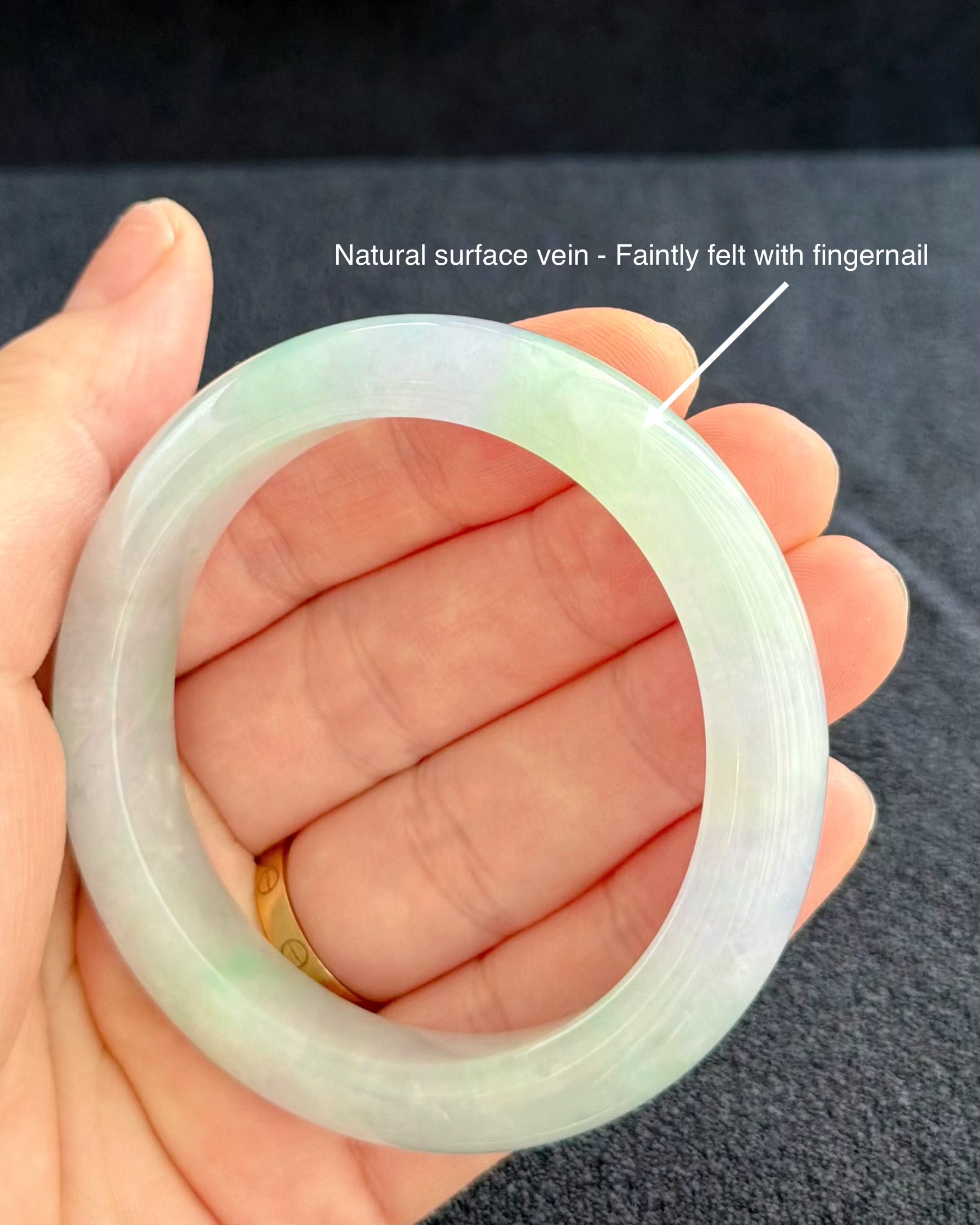 Twilight at Giverny 55.5mm Jadeite Bangle 莫奈暮色 (Preview)
