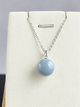 Misty Rain Jadeite Bead Pendant 烟雨