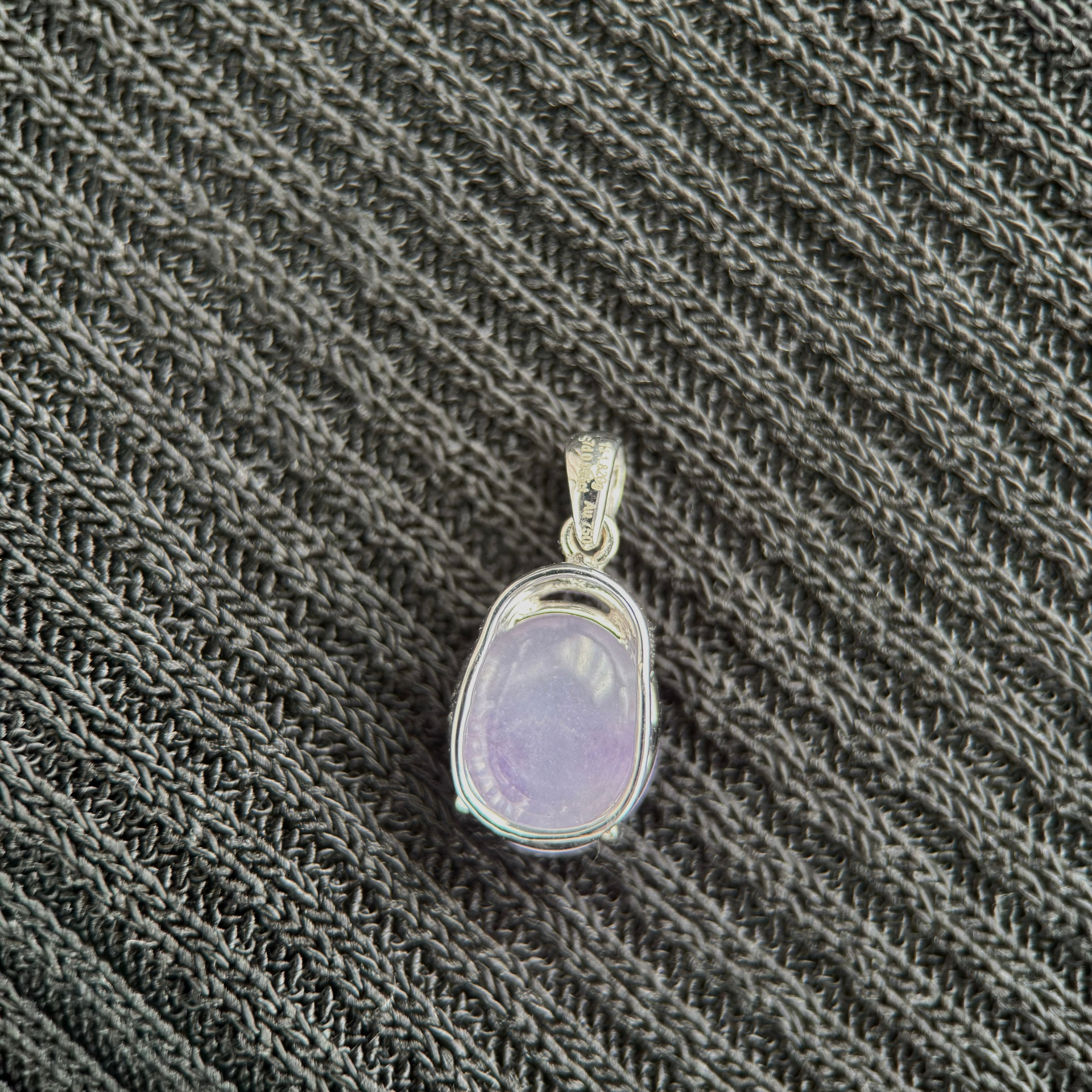 Whisper of Lavender Light Jadeite Pendant 紫光絮语