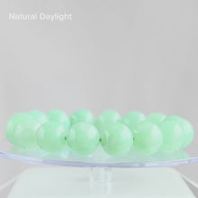 Load and play video in Gallery viewer, Longjing Dew 12.6mm Jadeite Bracelet 龙井晓露
