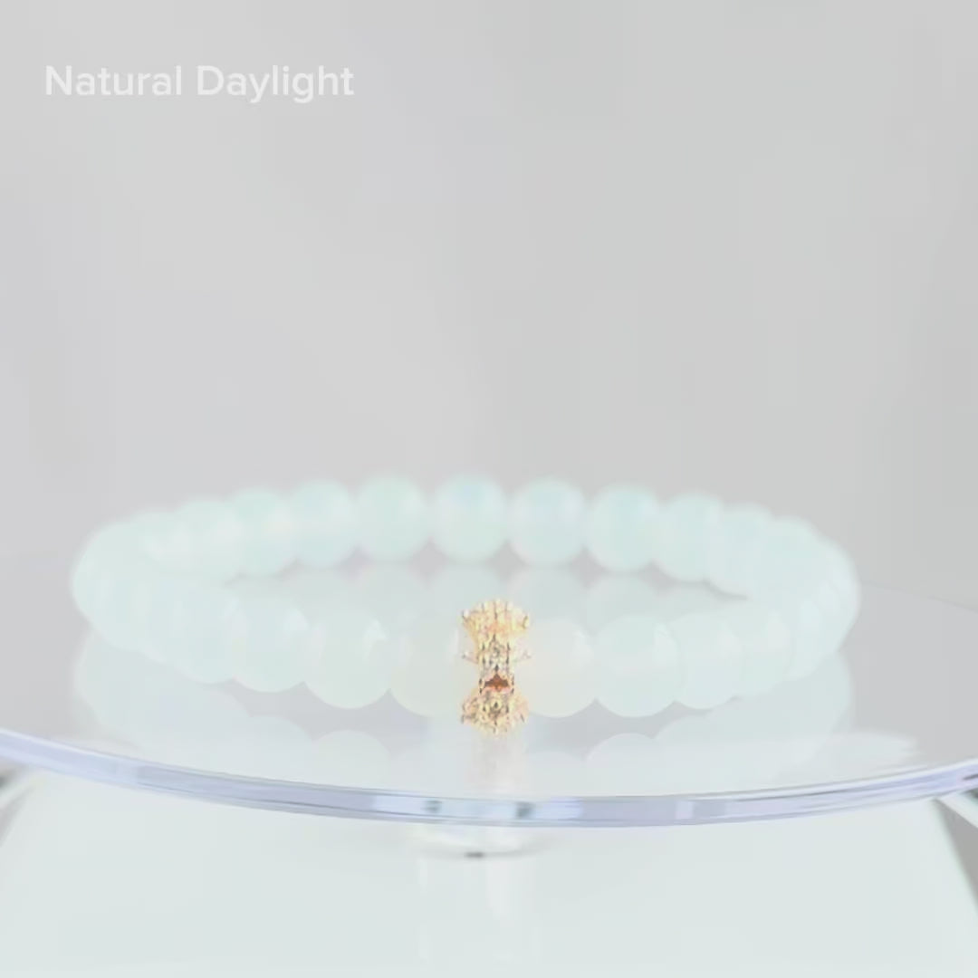 Dewdrop Light 6.7mm Jadeite Bracelet 露华轻吟