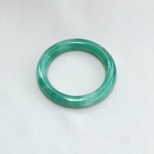 Load image into Gallery viewer, 111352 52.0mm Full Bright Green Rounded Jadeite Bangle
