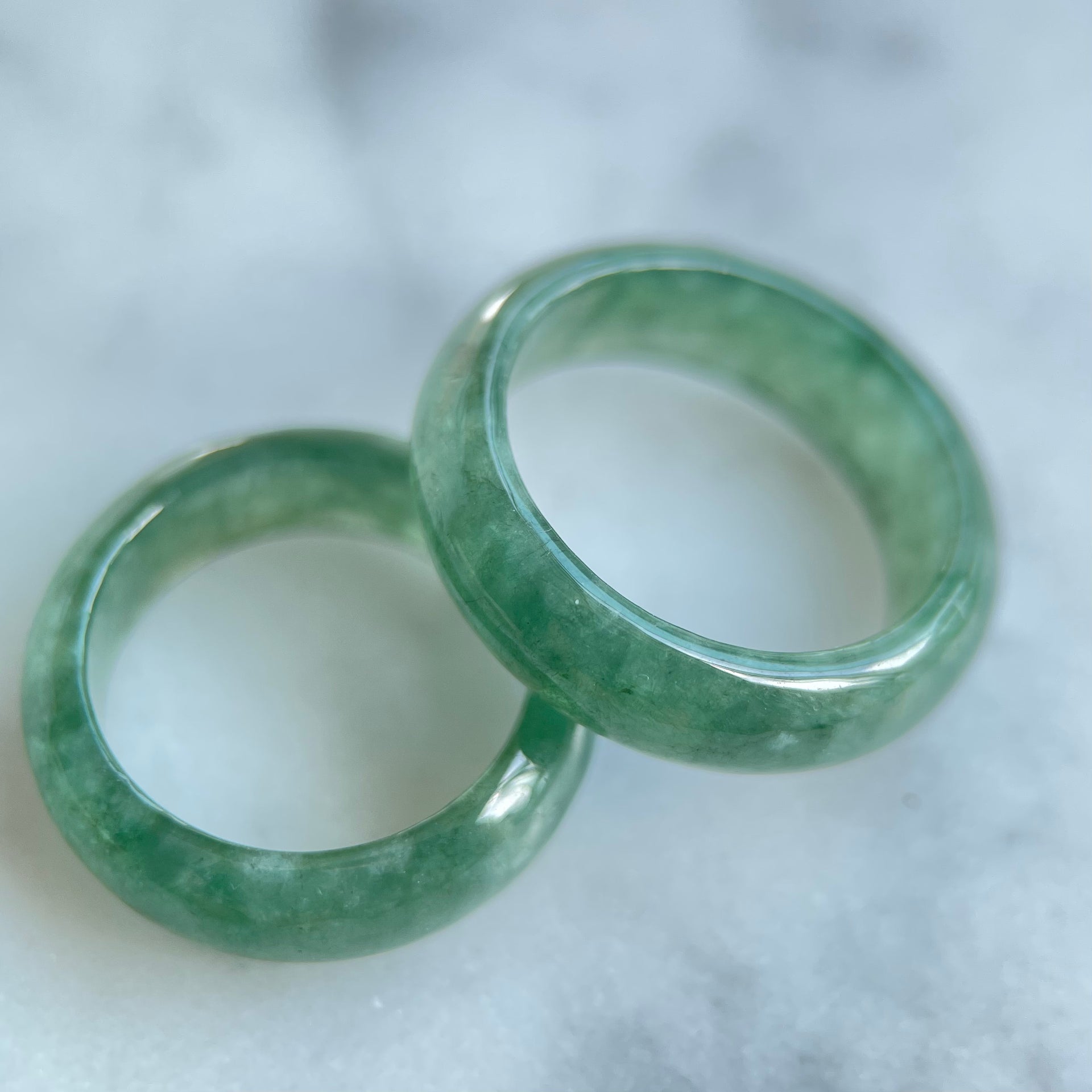 62332 Sea Green Type A Jadeite Ring