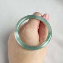 Load image into Gallery viewer, 42055 55.5mm Highly Translucent Light Grape Green Jadeite Bangle
