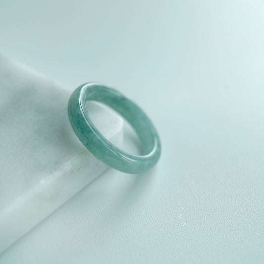 Eternity Bluish Green Type A Jadeite Ring - ja-dew-fine-jeweller.myshopify.com