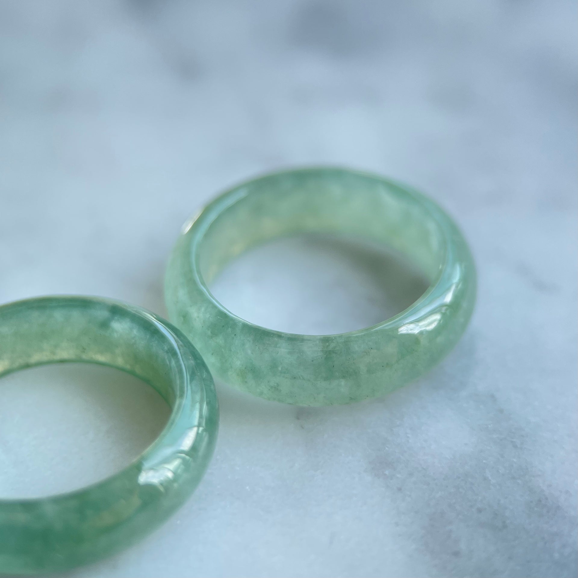 62338 Light Green Type A Jadeite Ring