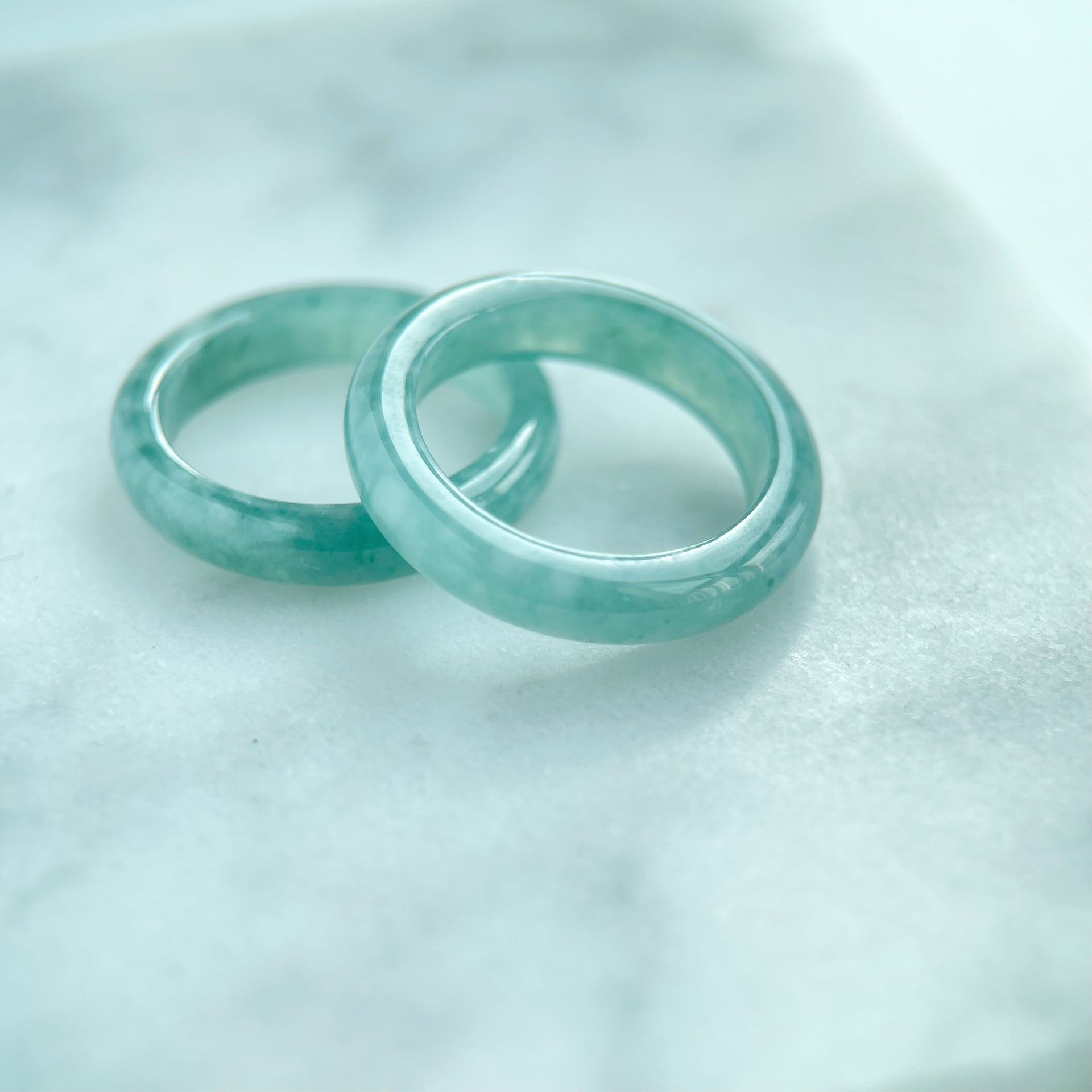 Eternity Bluish Green Type A Jadeite Ring - ja-dew-fine-jeweller.myshopify.com