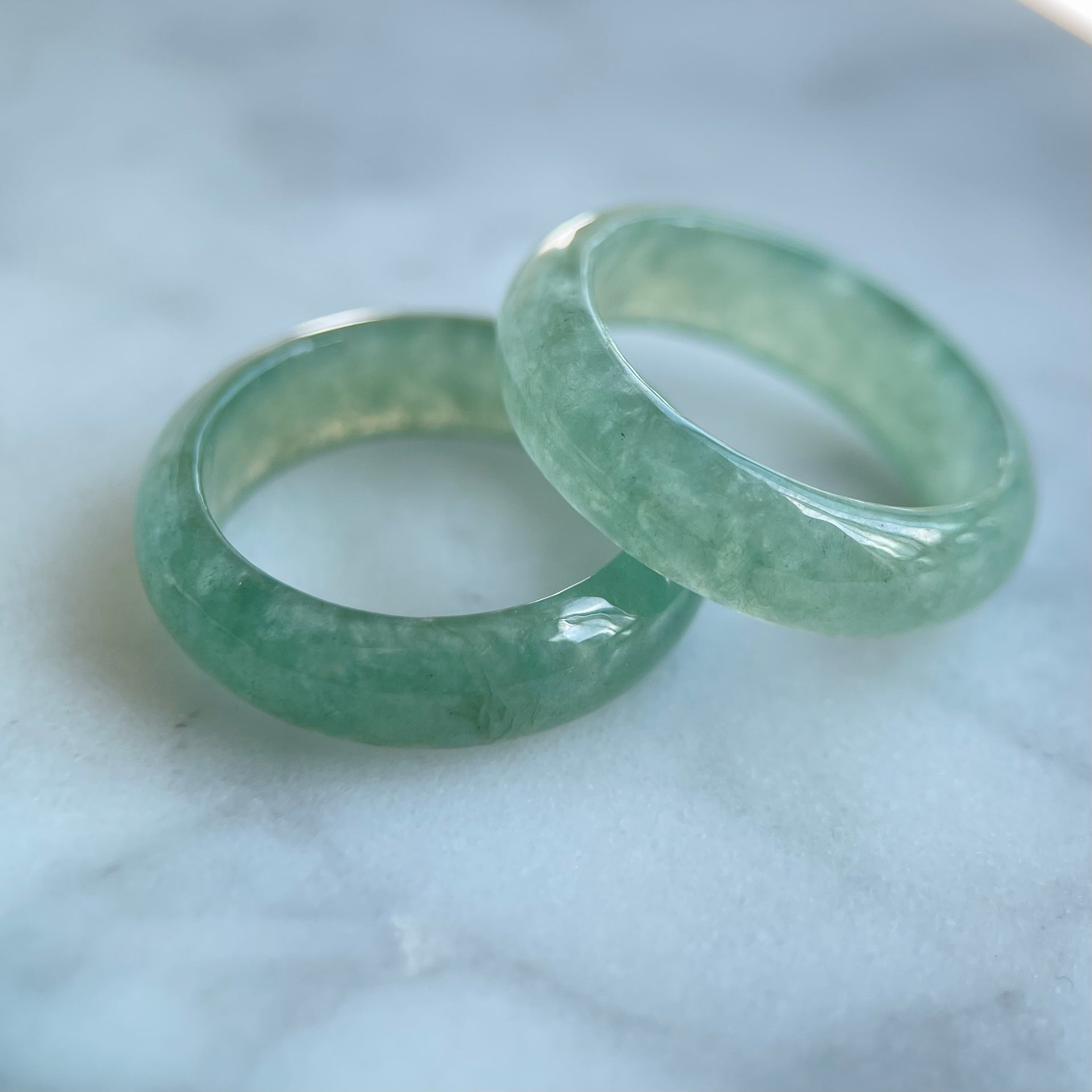 62338 Light Green Type A Jadeite Ring