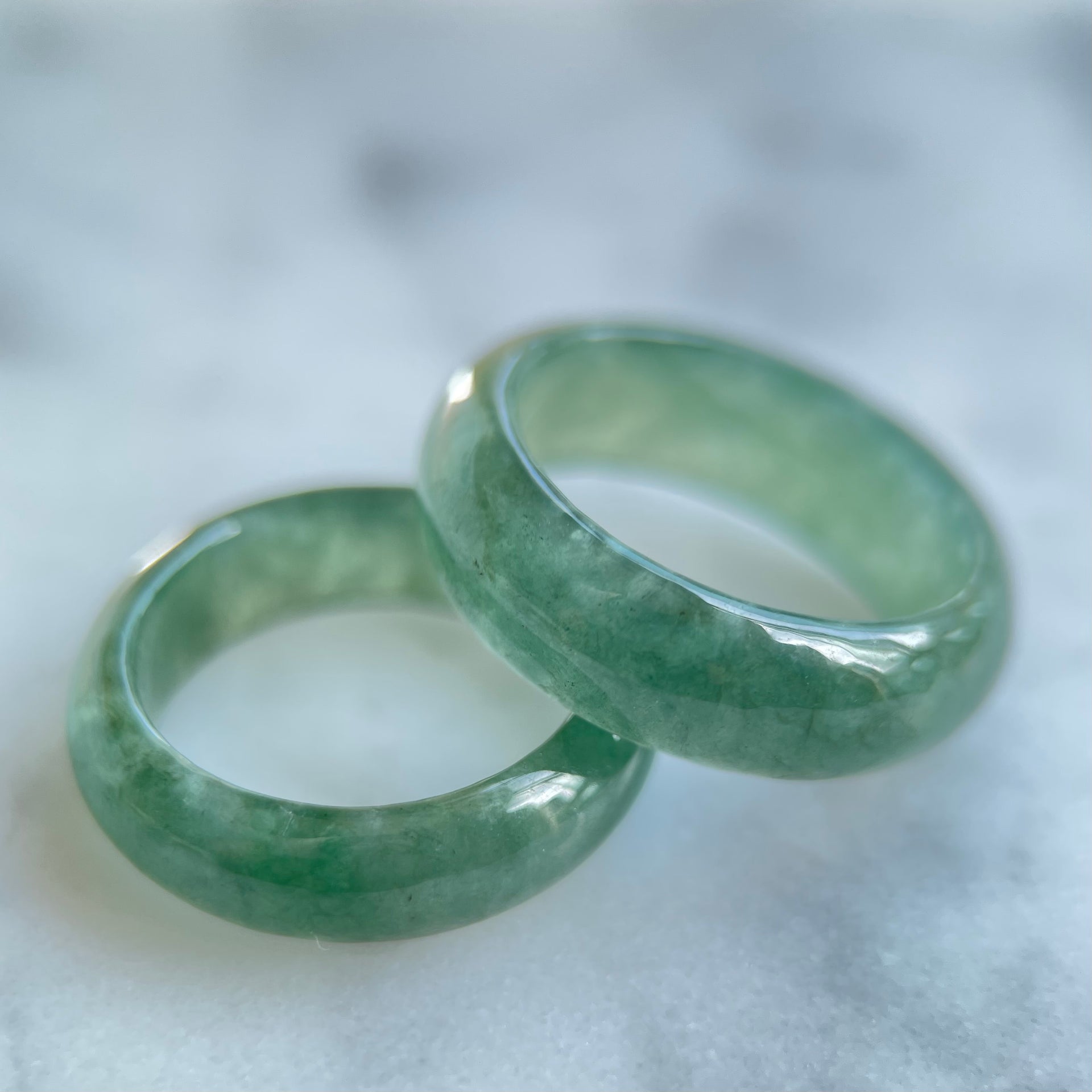 62332 Sea Green Type A Jadeite Ring