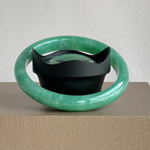 Load image into Gallery viewer, 111853 53.8mm Oval Full Bright Green Jadeite Bangle
